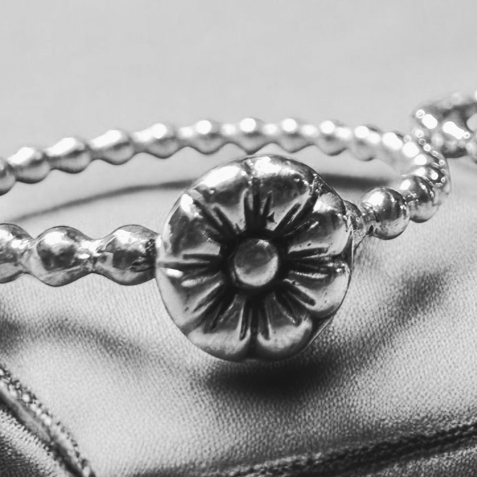 Petite Floral Charm Rings