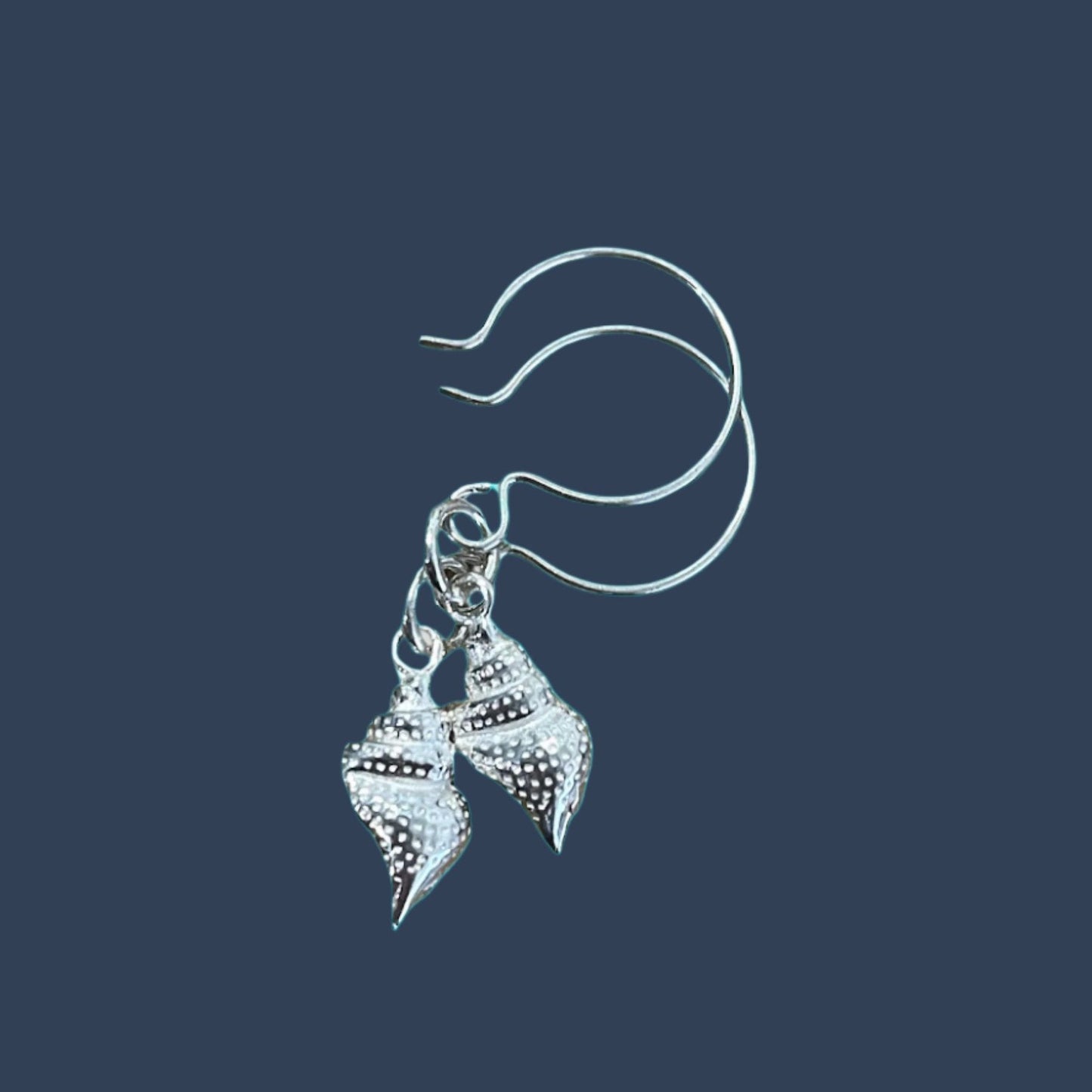 Shoreline Shells: Sterling Silver Earrings