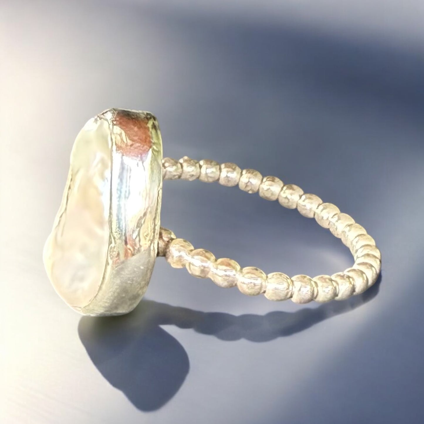 Luna Pearls: Sterling Silver Freshwater Pearl Ring - Assorted styles