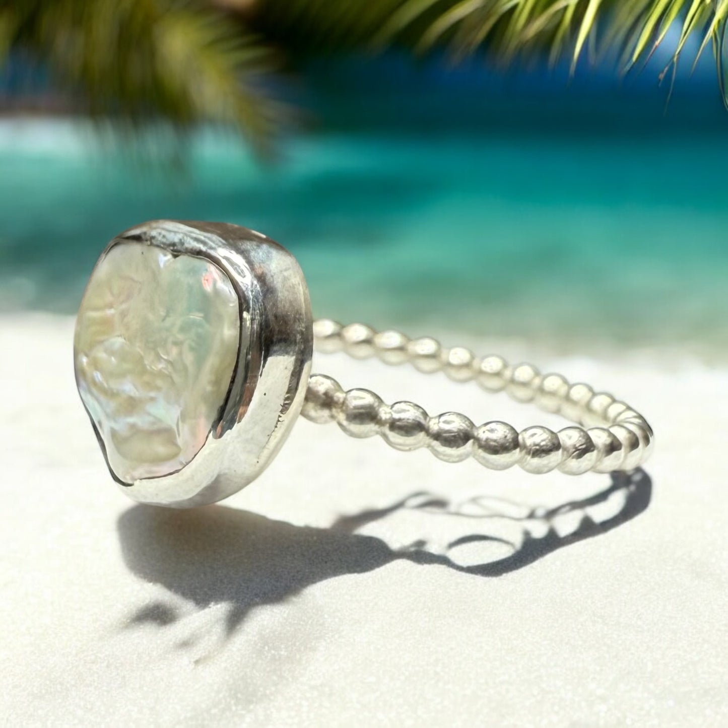 Luna Pearls: Sterling Silver Freshwater Pearl Ring - Assorted styles