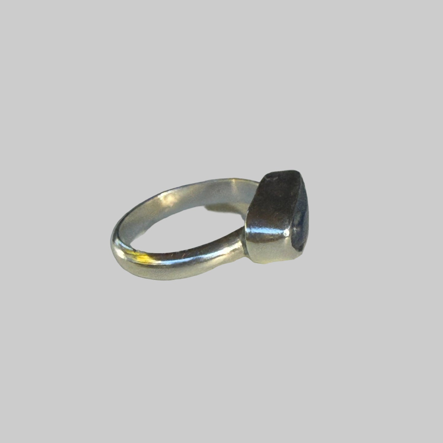 Deep Blue Sea Glass Ring – Sterling Silver | Size 5