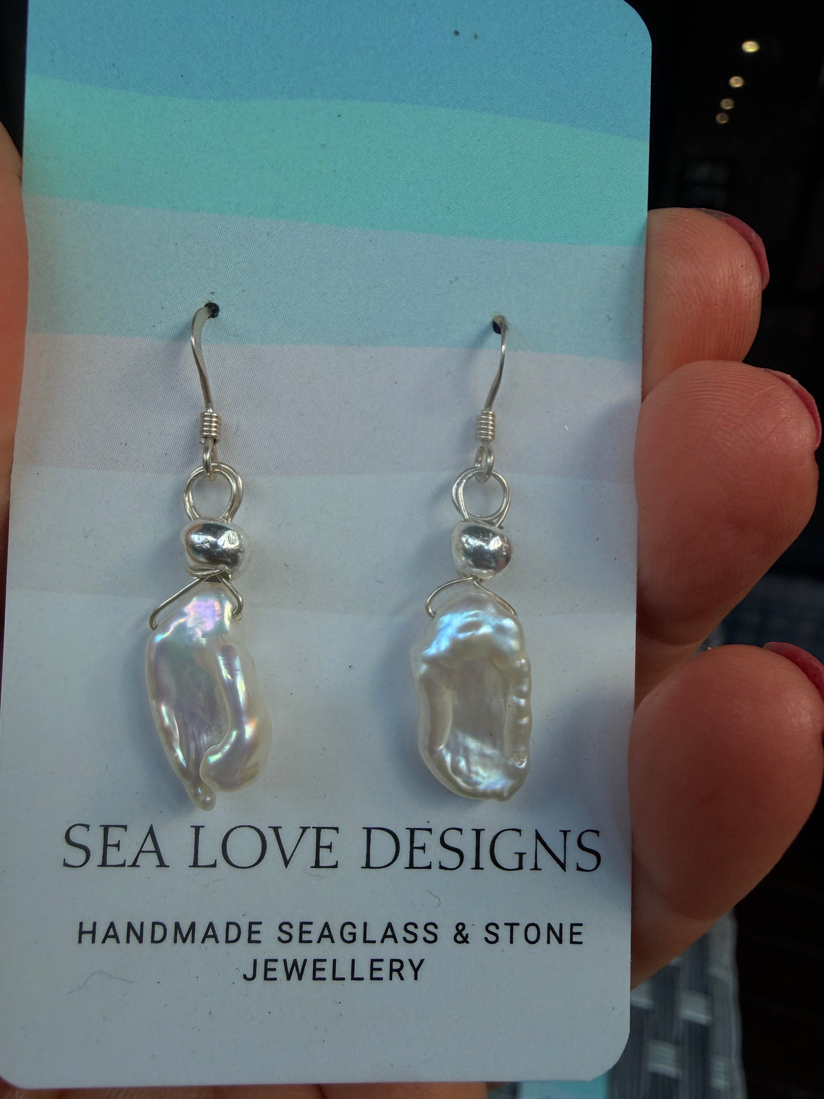 Freshwater pearl earrings