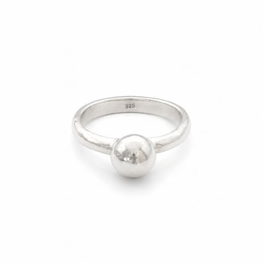 Sterling Silver Pebble Ring – Size 6.5