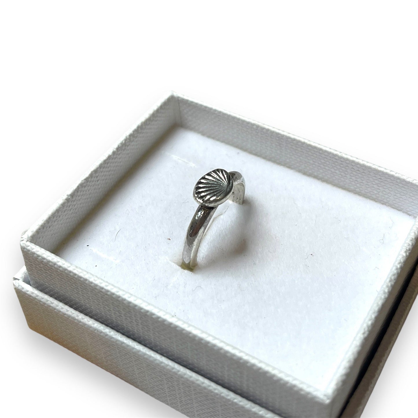 Petite Charm: Handforged Sterling Silver Pinky Ring – Size 5.5